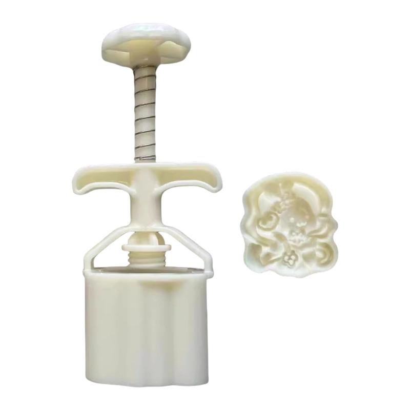 

Traditional Pastries Cookie Stamp Hand Pressed Mooncakes Mold Bean Pastes Cake Bakewares Dessert Mould for Cooking Lover