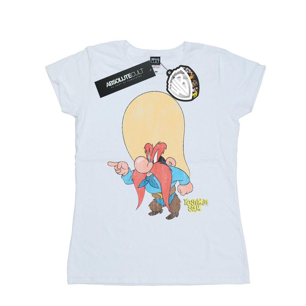 Looney Tunes Womens/Ladies Yosemite Sam Distressed Cotton T-Shirt