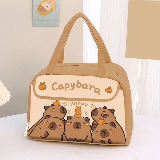 Cartoon Lunch Bag Insulated Bag Large Capacity Zipper Closure Waterproof Easy to Clean Lunch Tote Bag with Handle