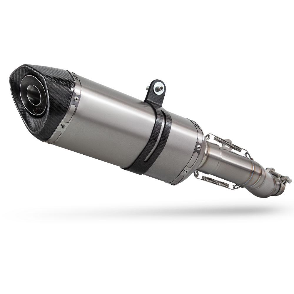 R6 Titanium Alloy Motorcycle Exhaust Modification: Mid-Section and Carbon Fiber Tail for 2006-2025 Models