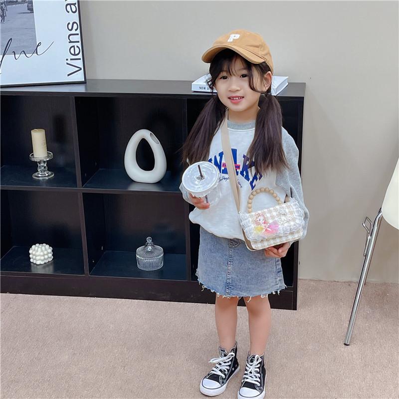 Trendy Mini Handbag For Kids Stylish Cotton And Linen Shoulder Bag For Girls