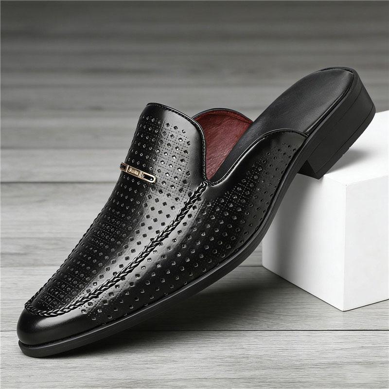 Designer Neue Gelb Weiß Schwarz Halbschuhe Schuhe Herren Lässig Lackleder Mules Mokassins Atmungsaktive Loafer Zapatos Hombre