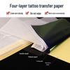 A4 Tattoo Transfer Paper & Cream - 4-Sheet Heat Transfer & Tracing Paper Set for Tattoo Equipment
