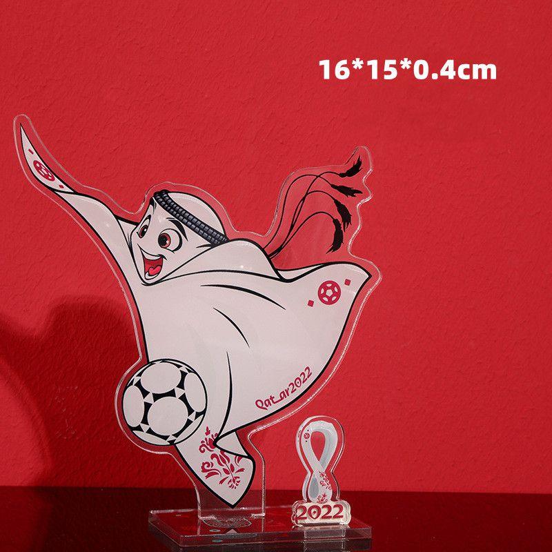 Mascot Football Star Logo Acrylic Decorated Handmade Toy Fans Collection Around