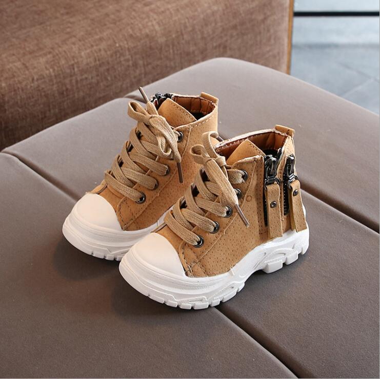 

Size Kids Antislippery Midcut Short Boots Baby Lightweight Casual Shoes Child Footwear Girls Wearresistant Martin Boots 21