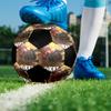 Pallone da Calcio Colorato Cucito a Macchina PVC Misura 5 Pronto per Allenamento di Squadra e Competizione Resistente Alto Rimbalzo Raffreddamento Regalo Sportivo