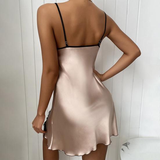 Pyžamo Silky Spaghetti Strap All Match Intimacy Summer Women Sleepwear na noc
