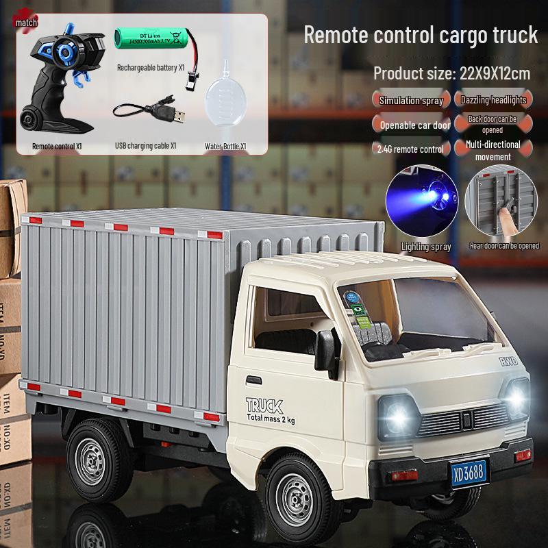 Remote Control Sound & Light Drift Van - Double Door Simulation Toy Car for Kids