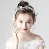 Bridal Pearl Hair Headdress Flower Wreath Bride Garland Head Hoop Headbands Hair Jewelry