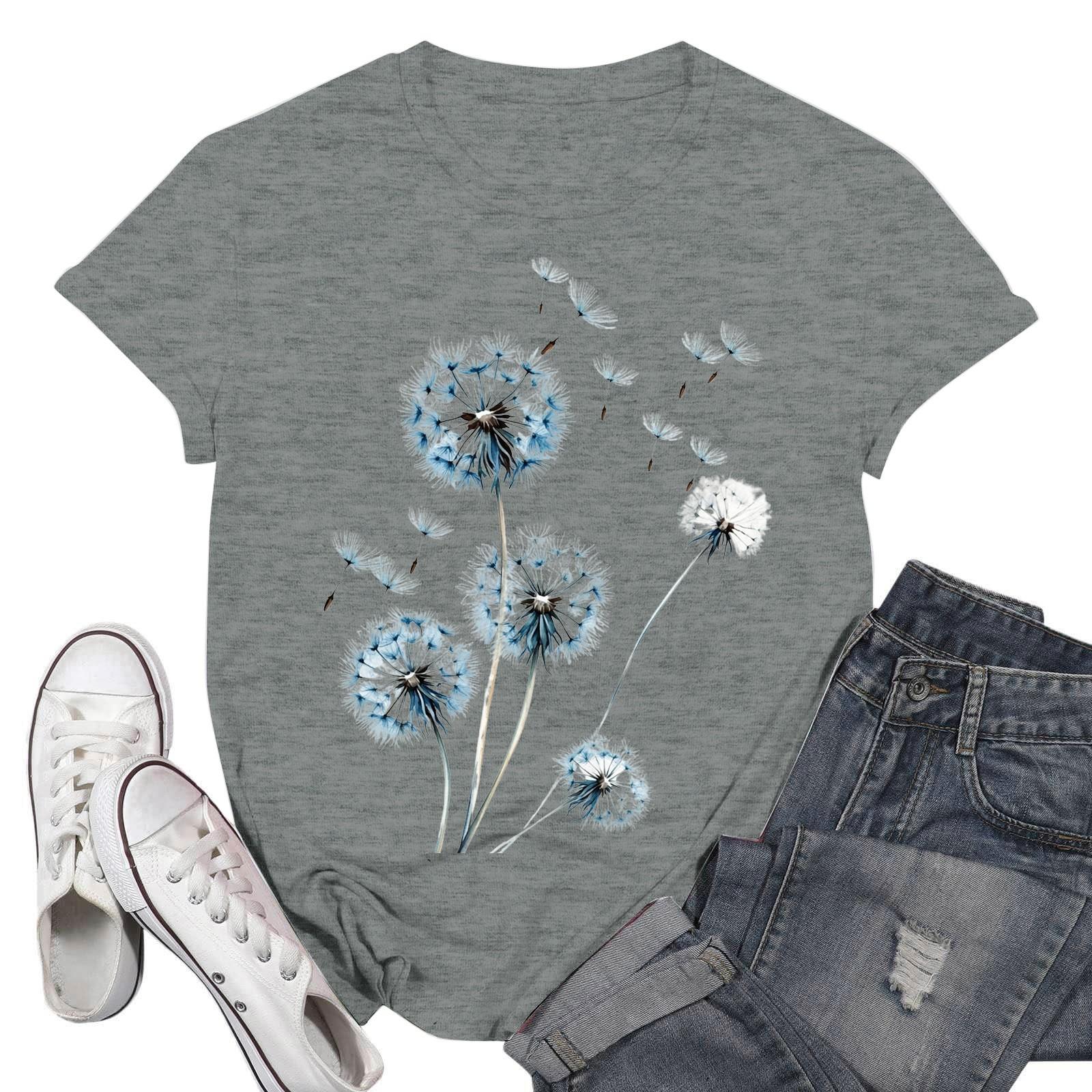 

Женские модные повседневные пуловеры с короткими рукавами и круглым вырезом с принтом M