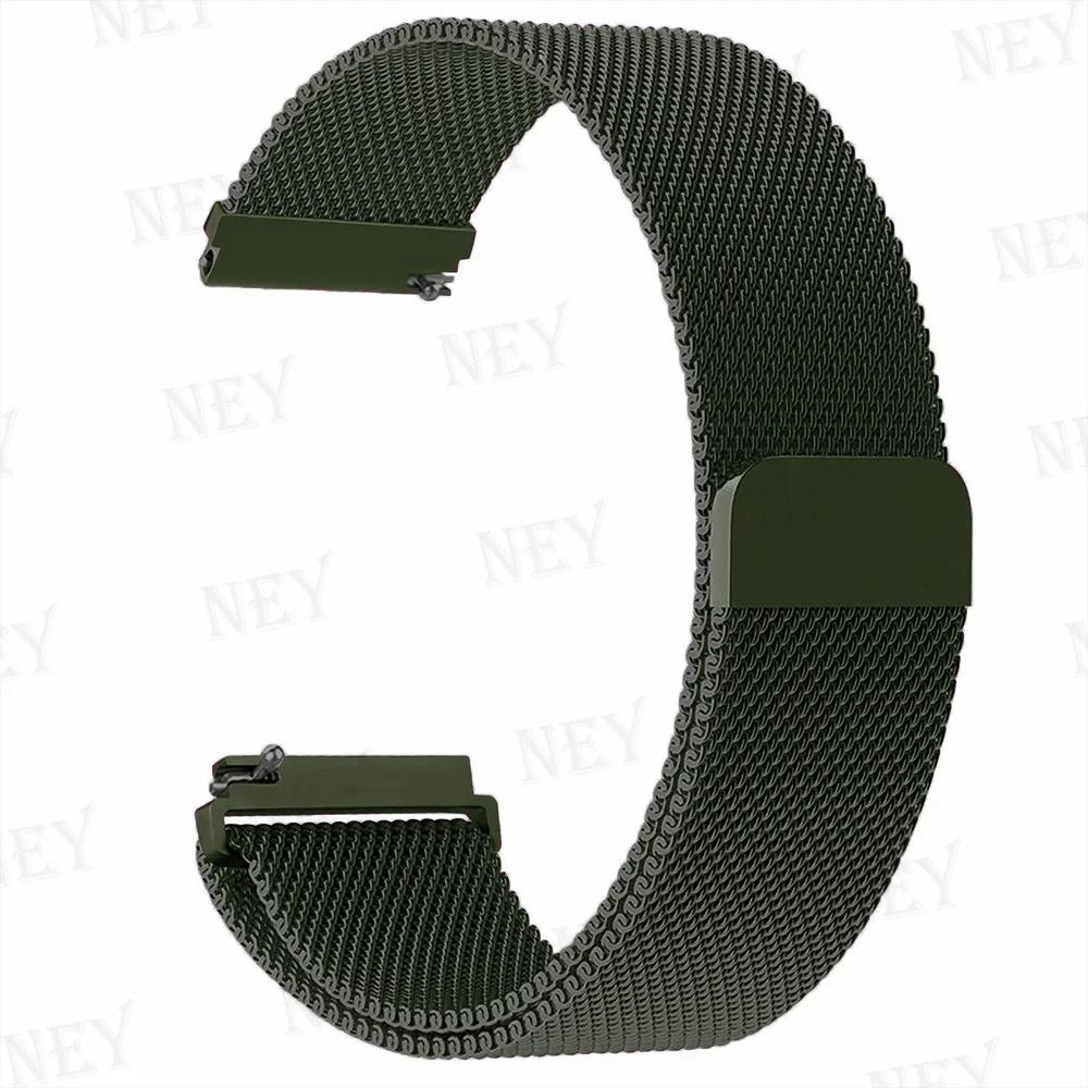 20mm/22mm Milanese Loop For Amazfit GTS/4/2e/3/2/GTS2 Mini/GTR 47mm/GTR2/3/4/Pro stratos Metal Bracelet Amazfit bip 3 pro strap