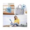 Mini Handheld Fan 2600mAh Battery Operated Fan 3 Speed Adjustable USB Rechargeable Portable Personal Fan Foldable Stroller Desk Table FanBlue