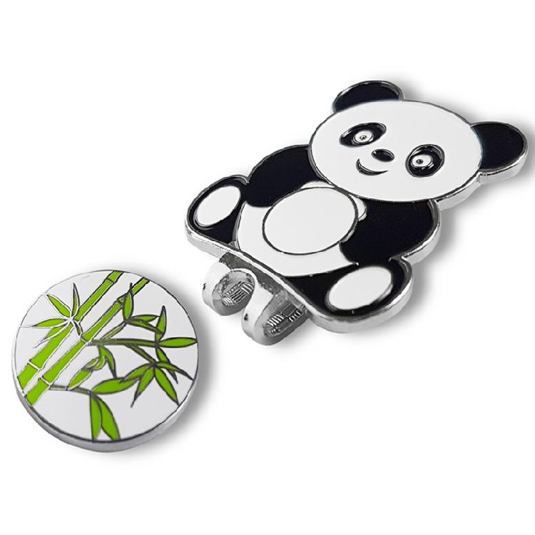 Lovely Panda Pattern Golf Hat Clips Golf Ball Marker Holder Golf Cap Clips