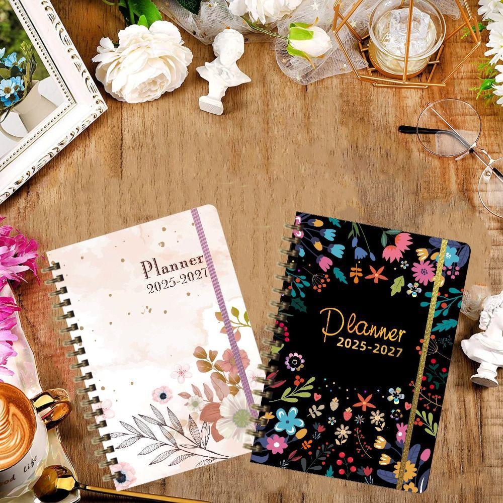 12 Months 2025 Schedule Planner Notepad To Do List Diary Writing Pads  Office Supplies