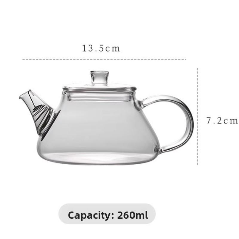 Heat Resistant Glass Mini Teapot Transparent Tea Maker Glass Teaware Accessories New Small Teapot with Filter Household Tea Pot