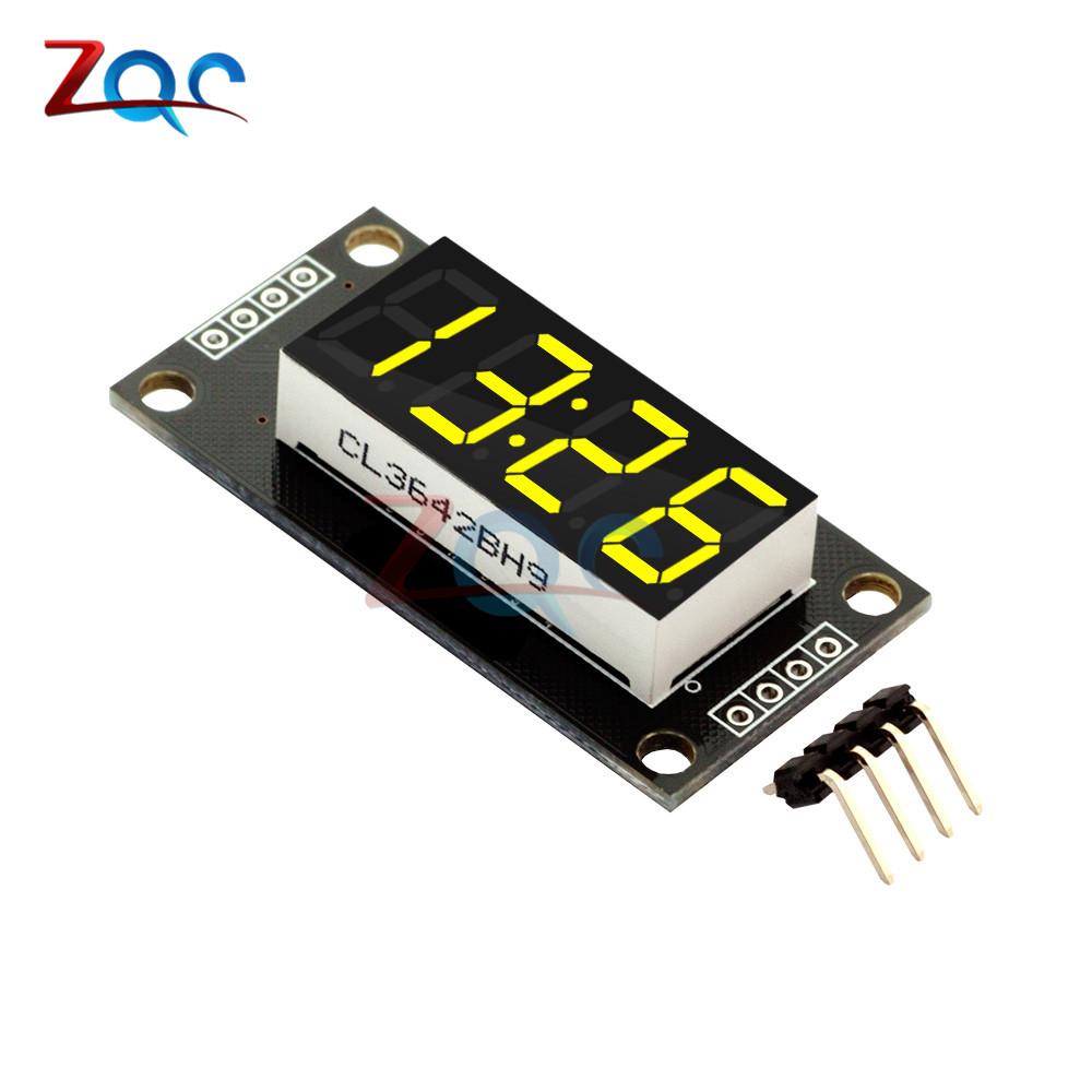 0.36 Inch TM1637 7 Segments 4-Digit LED Display Tube Module Board for Arduino 51/AVR/STM32 5 Color Available