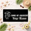 Sons Of Anarchy (5) Custom Name Beach Towel Soft Towel Gift for Beach Pool Swimming Vacation