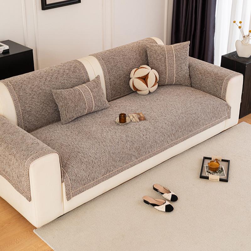 1 Stück Chenille Sofa Kissen Ganzjahres Universal Rutschfest Katzenkratzfest Sofa Abdeckung Staubdicht Maschinenwaschbar Sitzkissen