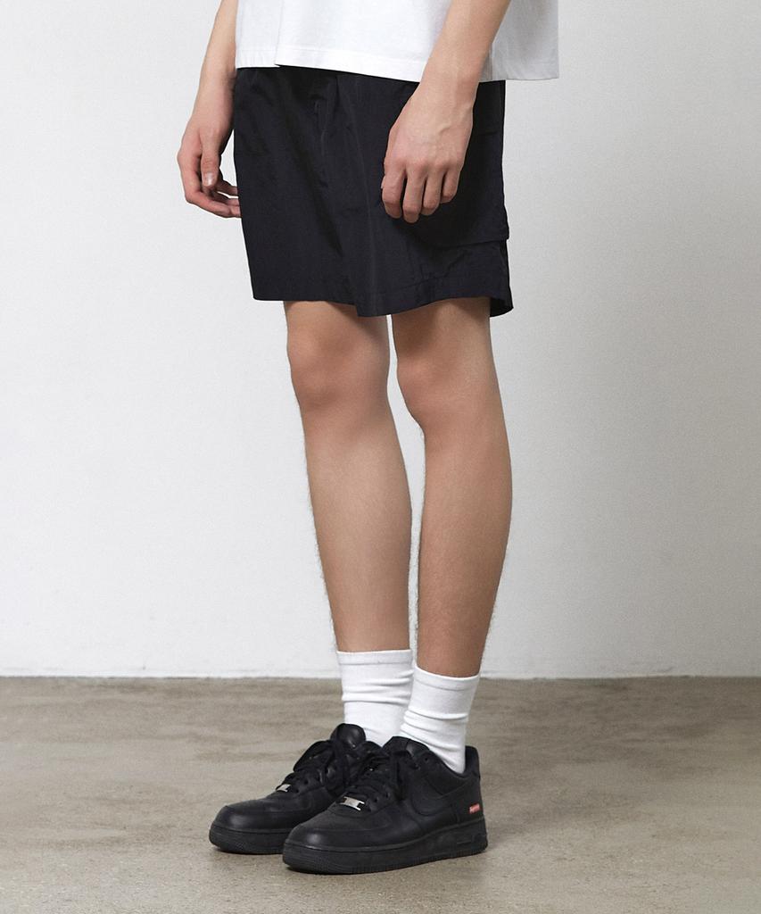 IL CORSO Metallic Nylon Shorts Black Iepa5E501Bk