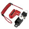 Accessories Parts Electric Scooter Anti Theft Disc Brakes Lock With Steel Wire For Xiaomi M365 Red
