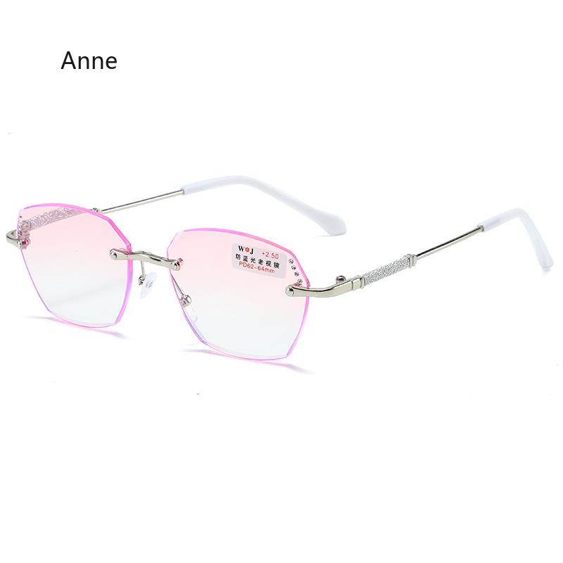 

New Fashion Diamond Cut Reading Glasses Anti Blue Light Presbyopia Eyeglasses Vintage Transparent Prescription Eyewear 0 To +4.0 4