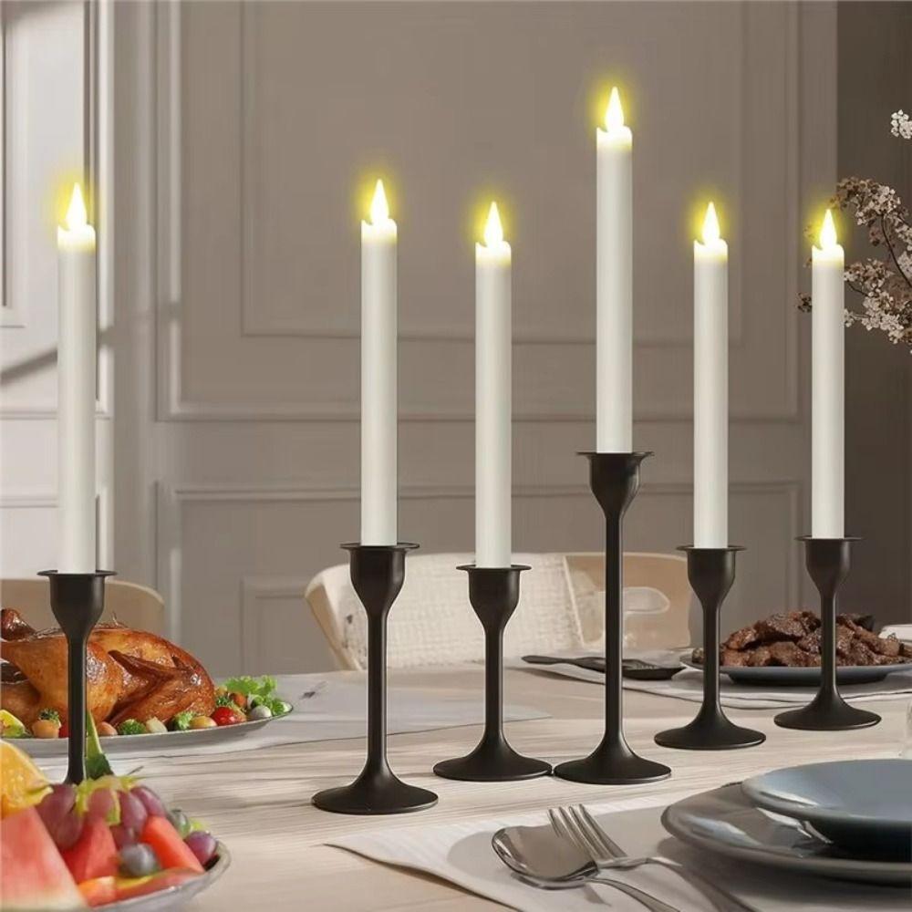 Remote Controlled LED Taper Candles Flickering Effect Atmosphere Night Lamp  Home Wedding Decor