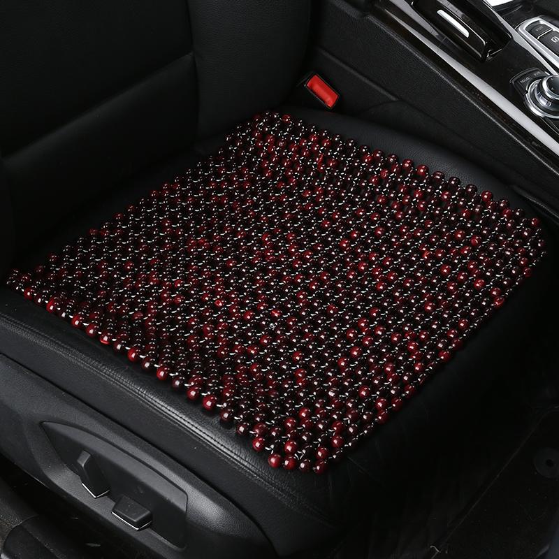 Summer  Wooden Bead Seat Cushion  Stitched by Hand  Comfortable and Breathable  Suitable for Office, Home and Car