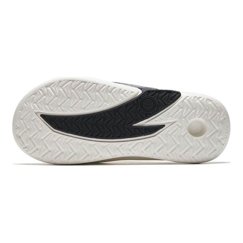 Anta Pantoufles de Sport Nemesis en Ciment à Bulles d'Azote Technologie Azote Chaussures Homme Blanc Noir 112521801F-3