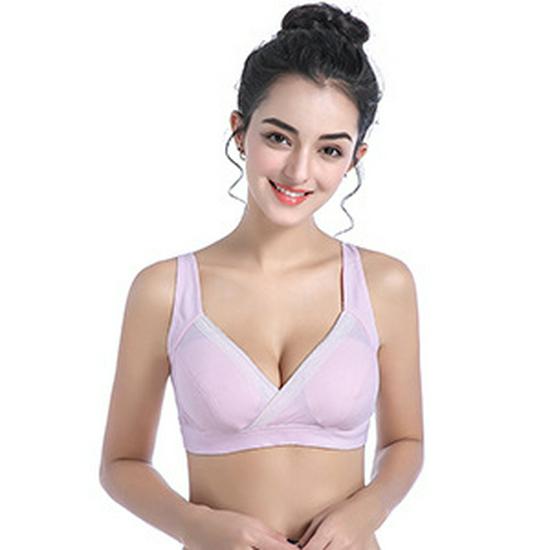 Plus Size Seamless Hands-Free Nursing Bra - Wire-Free, Front-Open