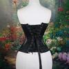 Sexy European American Ins Style Cat Ear Shaping Mesh Satin Bustier Top