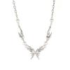 New Butterfly Wings Pearl Necklaces Women Personality Simple Temperament Hundred Match Necklace Party Jewelry Gift Necklaces