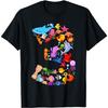 Sous-Marin 3 Trois Ans Enfants 3ème Anniversaire Animaux Marins T-Shirt