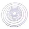 62KD DIY Craft Rings White Plastic Hoops for Wedding Clothing Jewelry Making Material