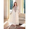 2025 Middle East Mesh Embroidery Women Robe Dubai Women Rope Embroidery Arab Tourism Formal Dress Dress Dress