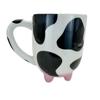 1 Stück, Lustige Kaffeetasse mit Kuhdruck, Keramik-Kaffeetassen, Wasserbecher, Sommer-Winter-Trinkgeschirr, Geschenke