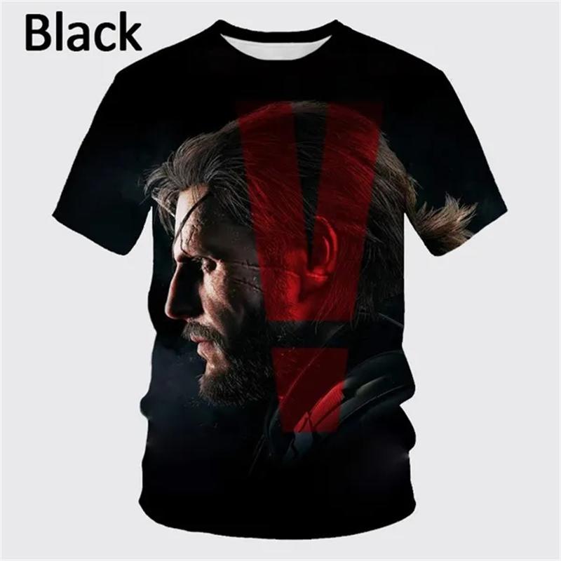Summer New Hot-selling Video Game Metal Gear Solid 3D Printing Men's Short Sleeve T-shirt Fashion Casual Unisex T Shirt Top Tees