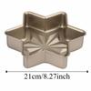 Carbon Steel Star Shape Cake Pan Creative Multifunction Non-stick Baking Pan Easy Release Reusable Baking Tray Dessert Making