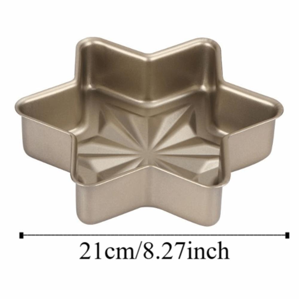 Carbon Steel Star Shape Cake Pan Creative Multifunction Non-stick Baking Pan Easy Release Reusable Baking Tray Dessert Making