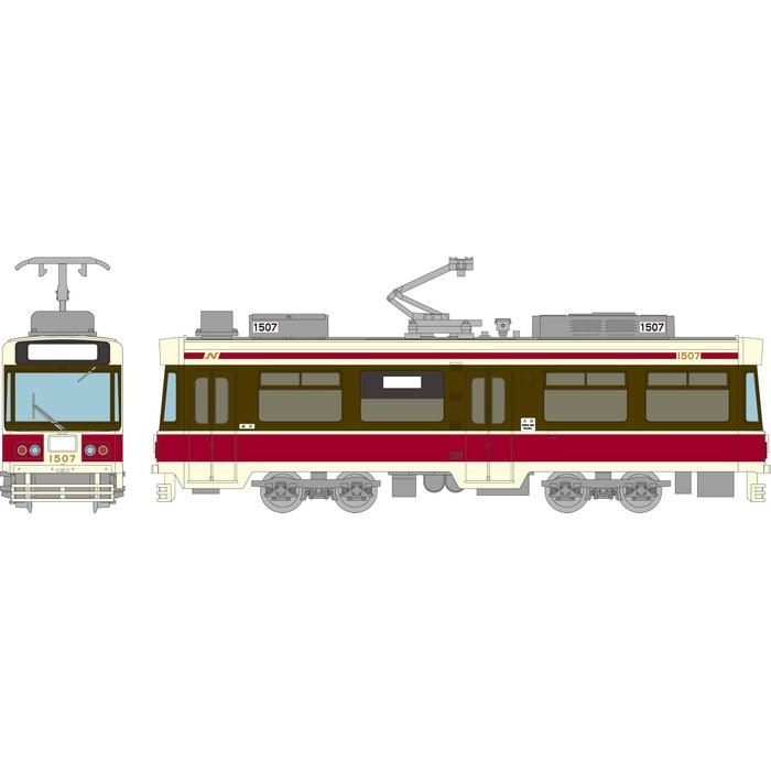 Tomitec Railroad Collection Nagasaki Electric Railway 1500A Type 1507 N Scale 335580 Multicolor