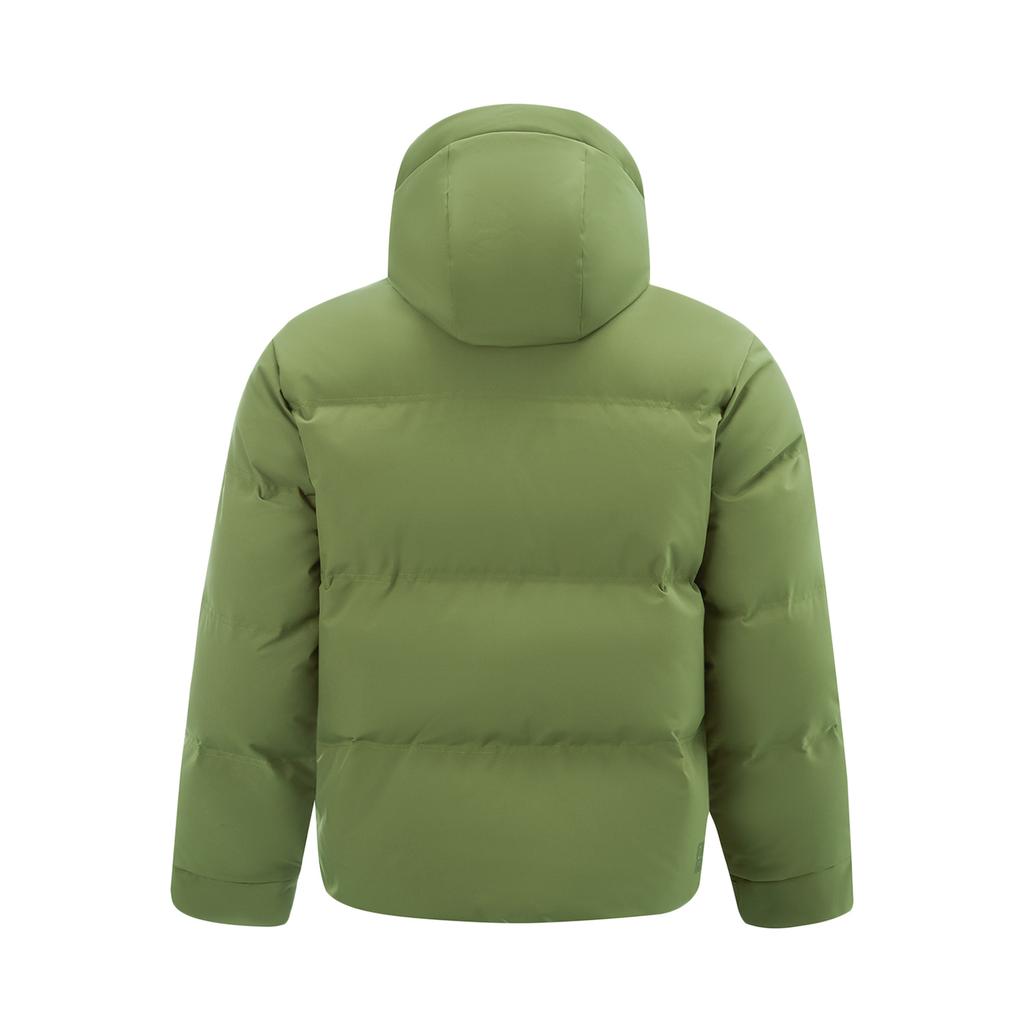 Li Ning CF Suo Solid Color Zipper Hooded Versatile Fashion Casual Down Jacket Men Jacket AYMV529-1