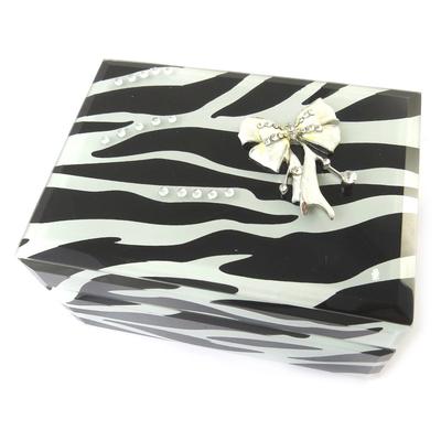 [N5299] - Schmuckkästchen 'Belle de Soie' Zebra - 16. 2x11. 5x8. 7 cm