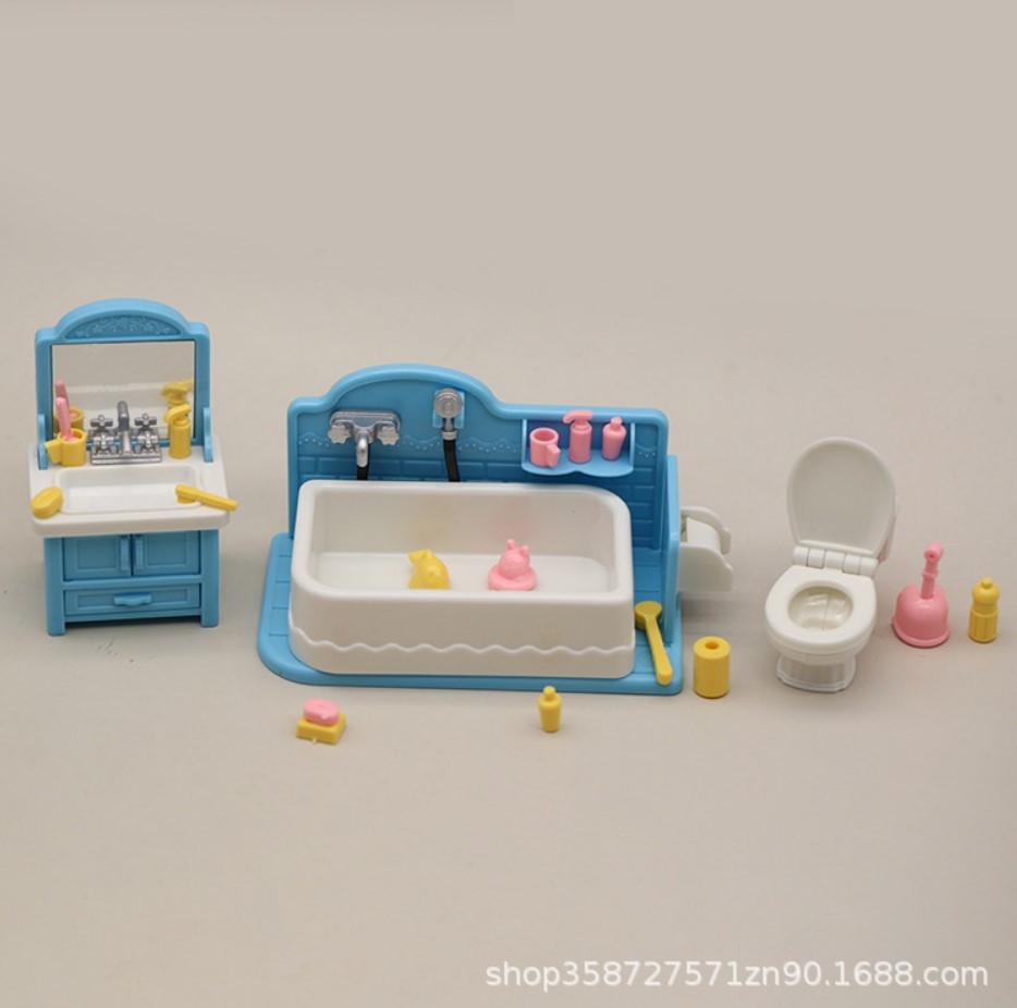 Play House Toy Simulation Mini Furniture Full Set Kitchen Doll House Miniature Food Play Scene Ornament Girl Model