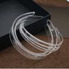 3pcs Toothed Clear Plastic Headbands Non Slip Minimalist Korean Hairband  Women Hair Accessories