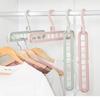 Multifunktionaler Neun-Loch-Kleiderbügel Haushaltslagerung Kleiderständer Kleiderschrank Faltbar Schrumpfend Magisch Drehend 9-Loch-Kleiderbügel