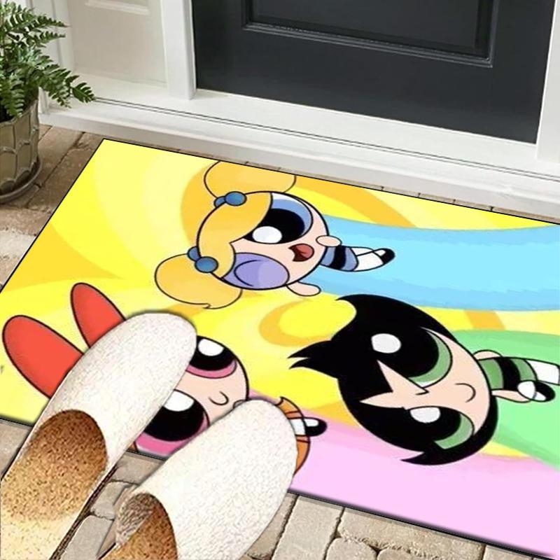Power Police  Adventure Office Rug Chair Mat, Game Carpet, Suitable for Front Door, Bedroom, Living Room, Desk, Holiday Gift