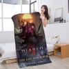 RPG Game D-Diablo 4 Bath Towel Microfiber Soft Water Absorbing Breathable For Girl Kids Decorative Cartoon Beach Towel