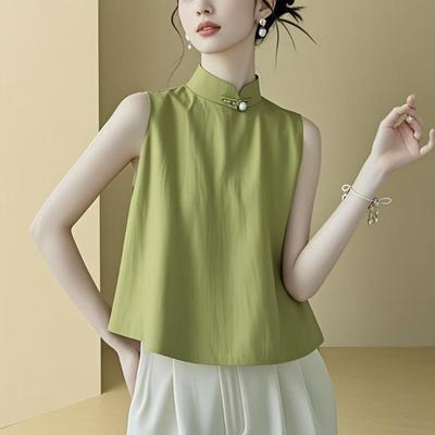 Haut sans manches, petite chemise, chemise femme, nouvelle chemise décontractée d'été