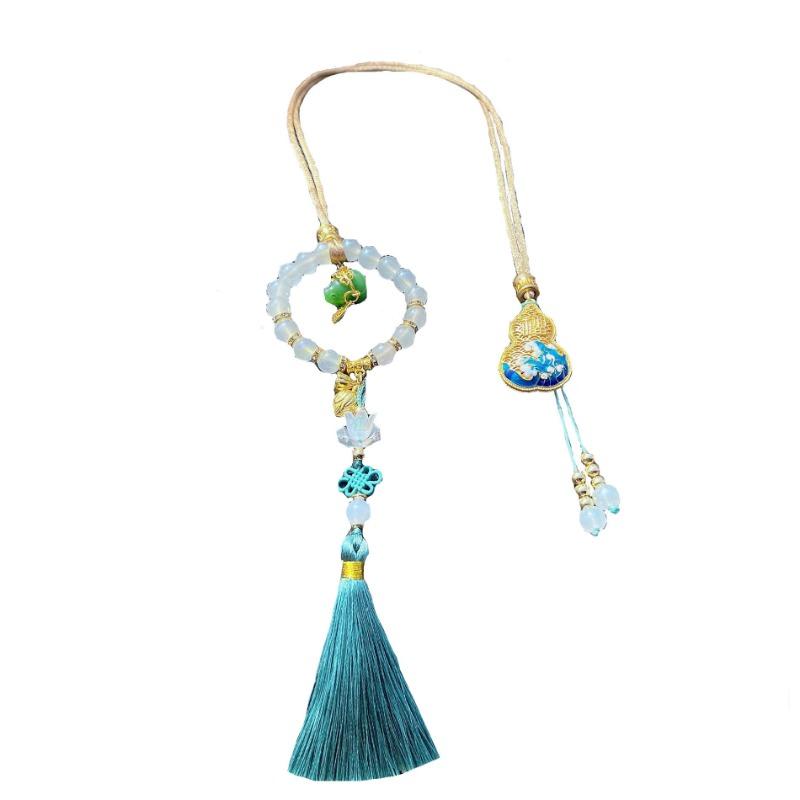 Chinese Style Gourd Tassel Car Rearview Mirror Hanging Pendant Decoration