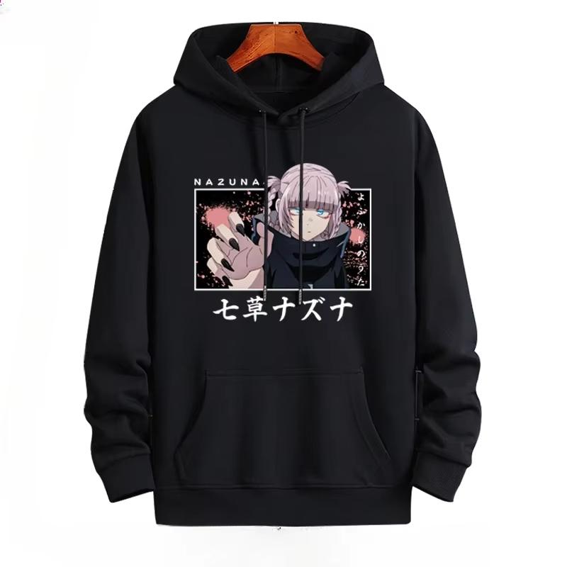 Call of The Night Nazuna Nanakusa Y2K Anime Lustiger Hoodie Hip Hop Grafik Sweatshirt Herrenpullover Streetwear Modekleidung