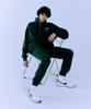 FANGOH F-Logo Embroidered Jogger Pants D/Green